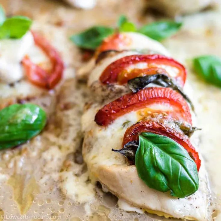 stuffed caprese chicken