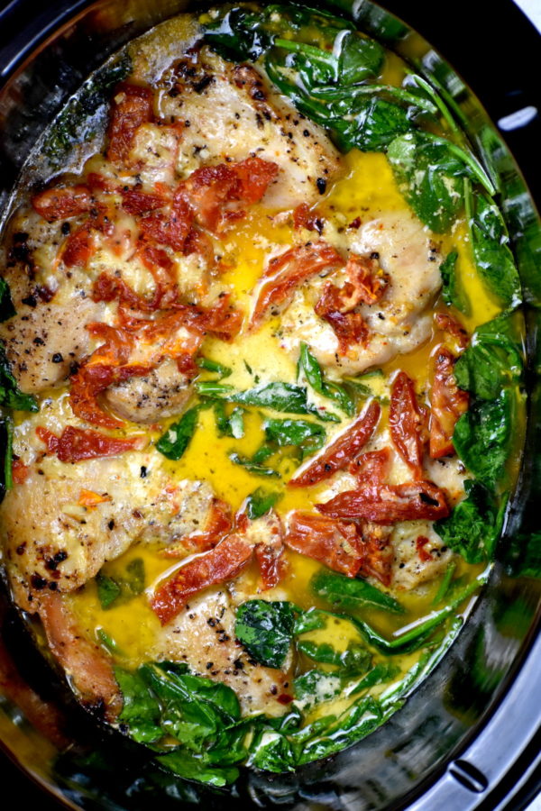 crockpot tuscan chicken