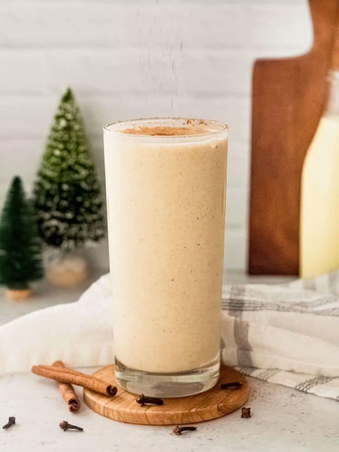 healthy eggnogg milkshake