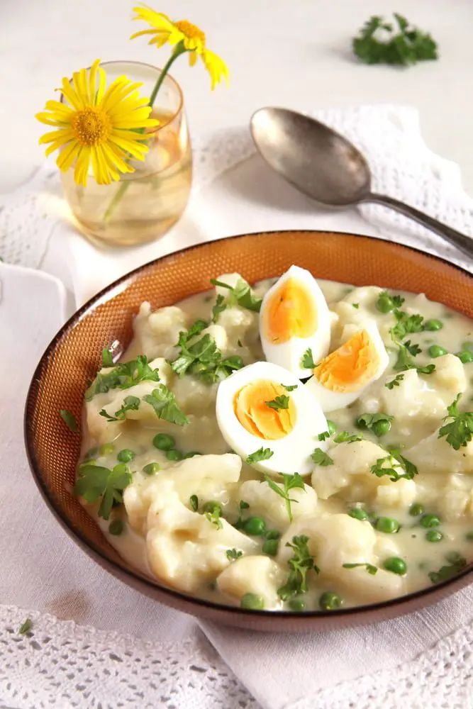 cauliflower in white sauce