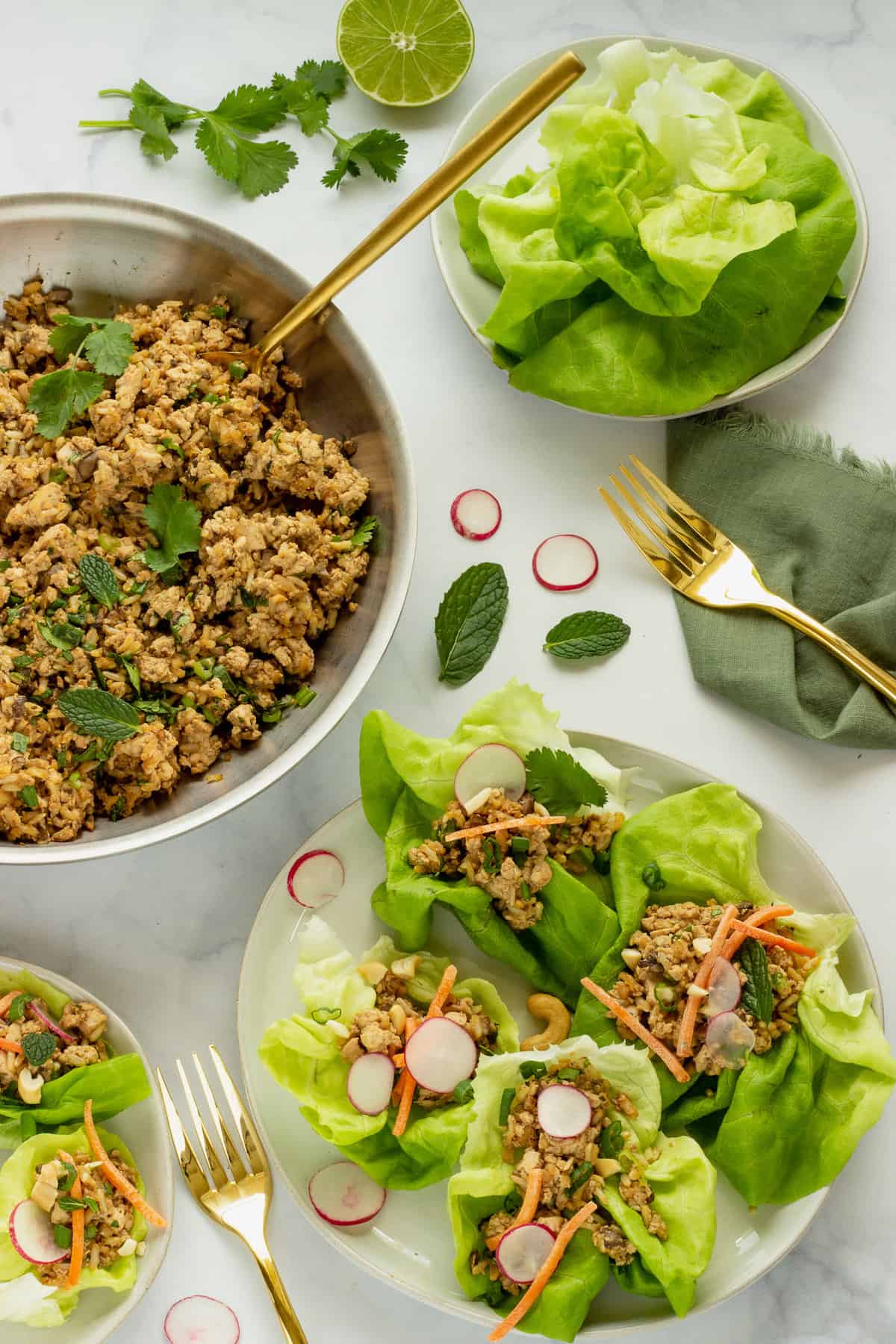 tofu lettuce wraps