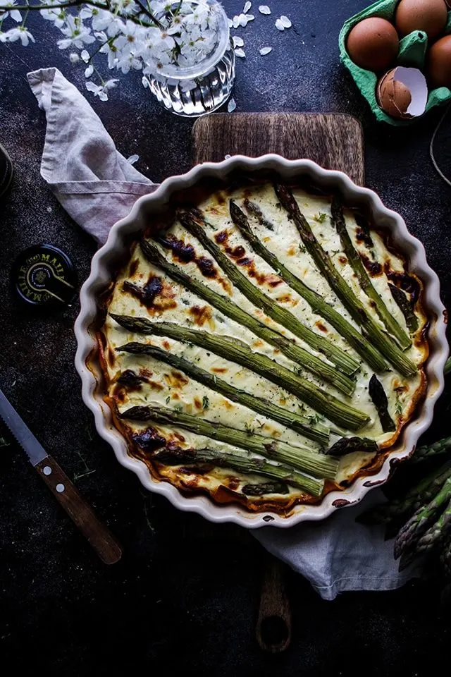 asparagus quiche