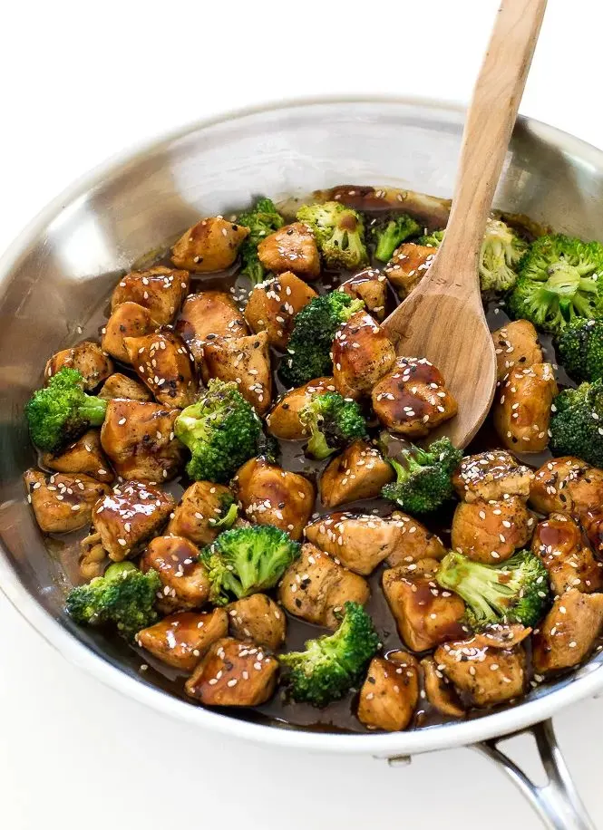 honey garlic chicken stir fry