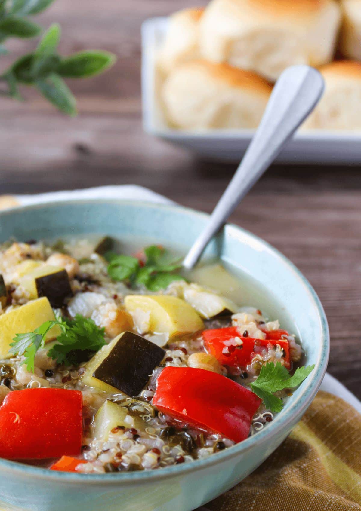 quinoa soup with vegetables