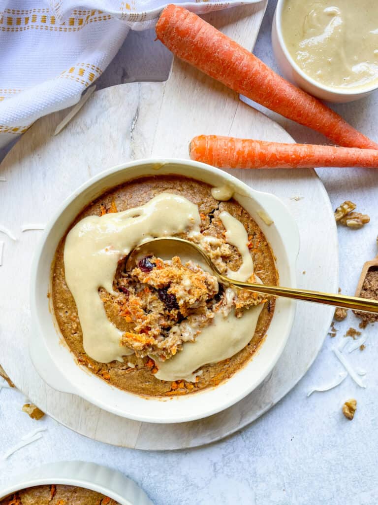 carrot cake baked oats