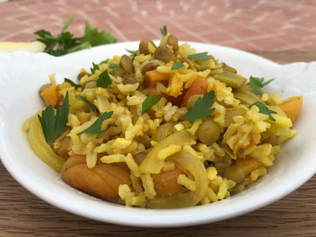 brown rice pilau