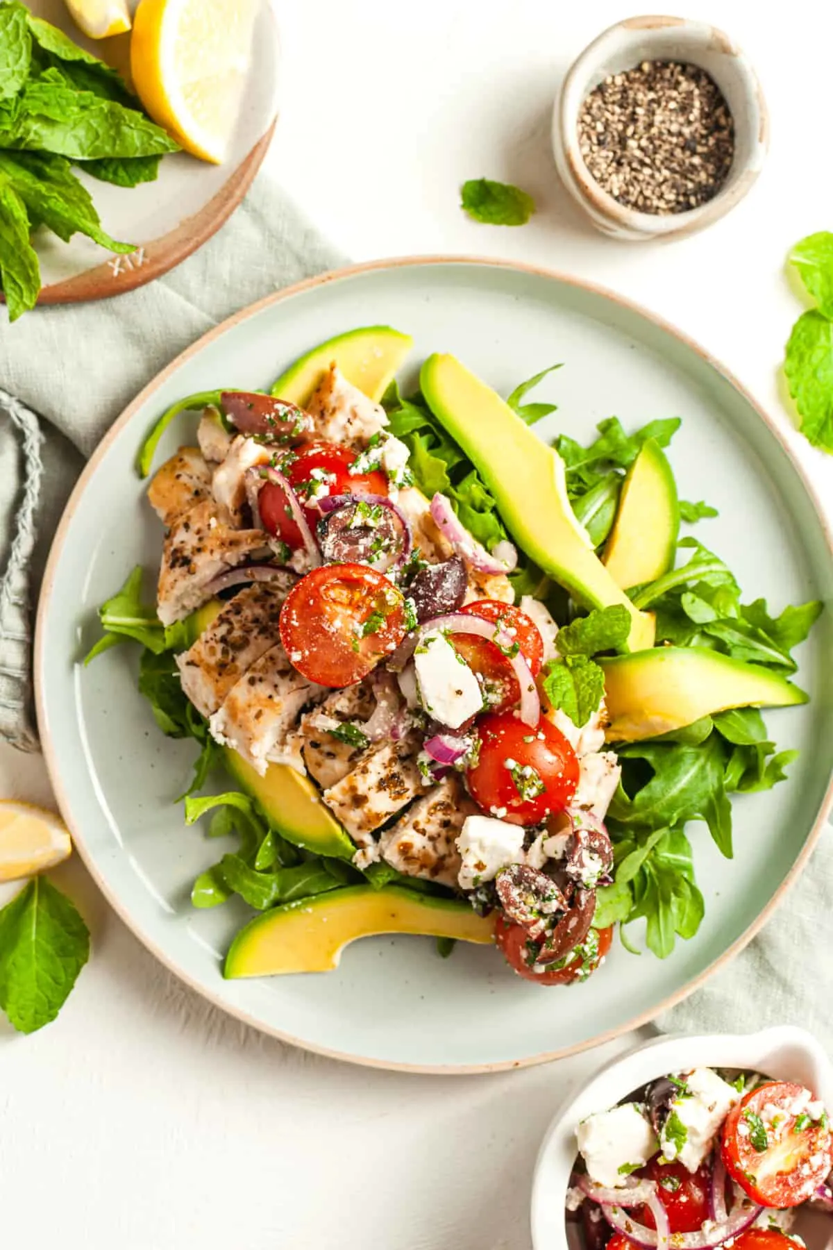 Mediterranean chicken salad