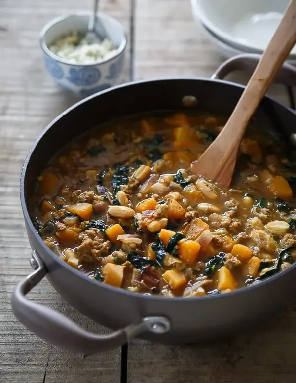 pork squash and white bean soup