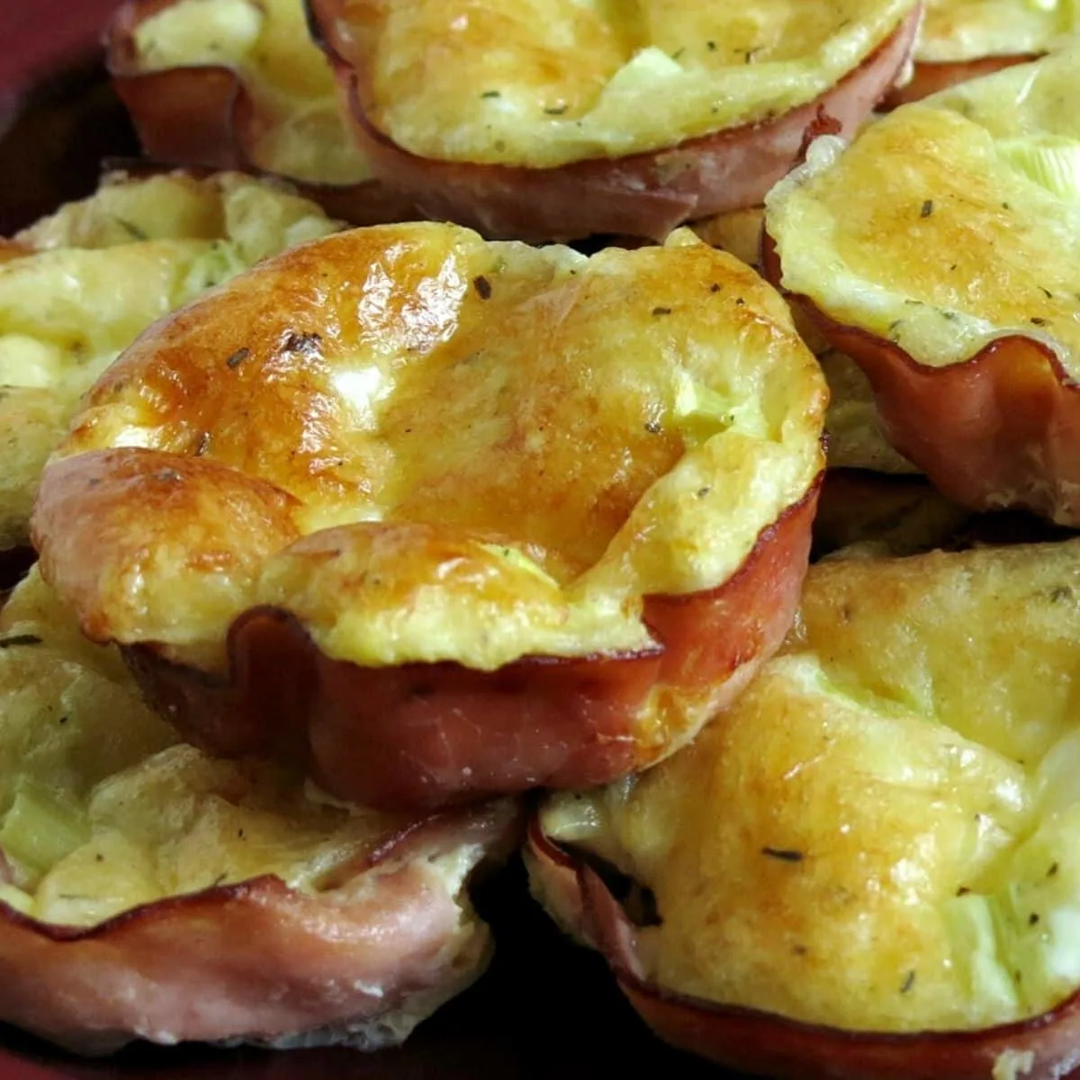 ham quiche cups