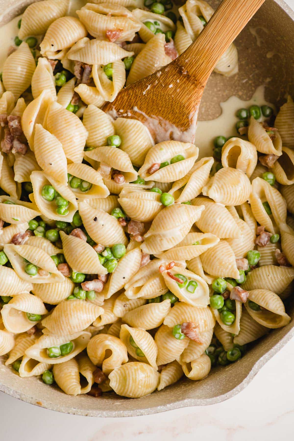 pasta and peas