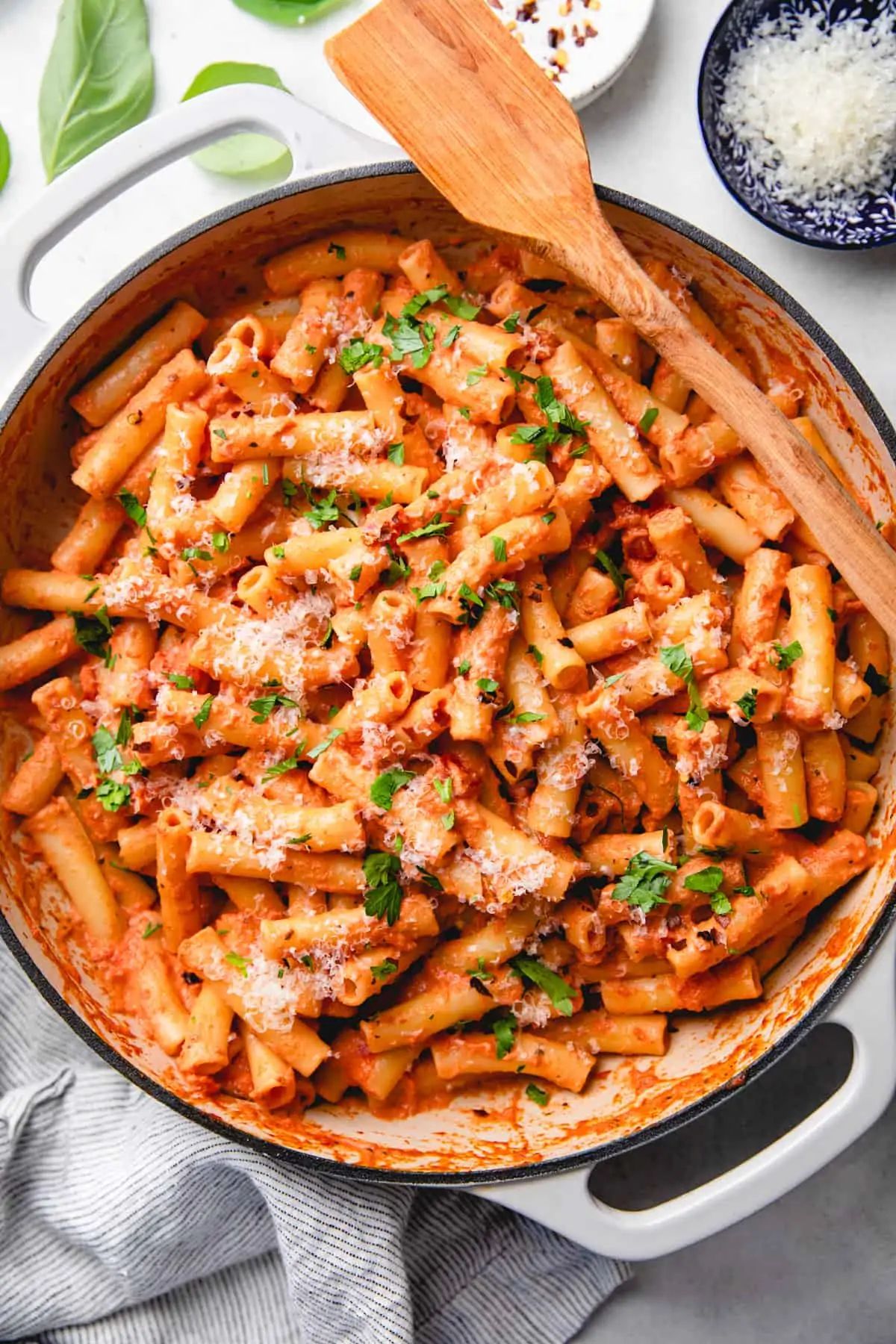 pink sauce pasta