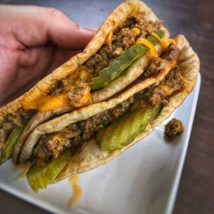 cheeseburger quesadilla