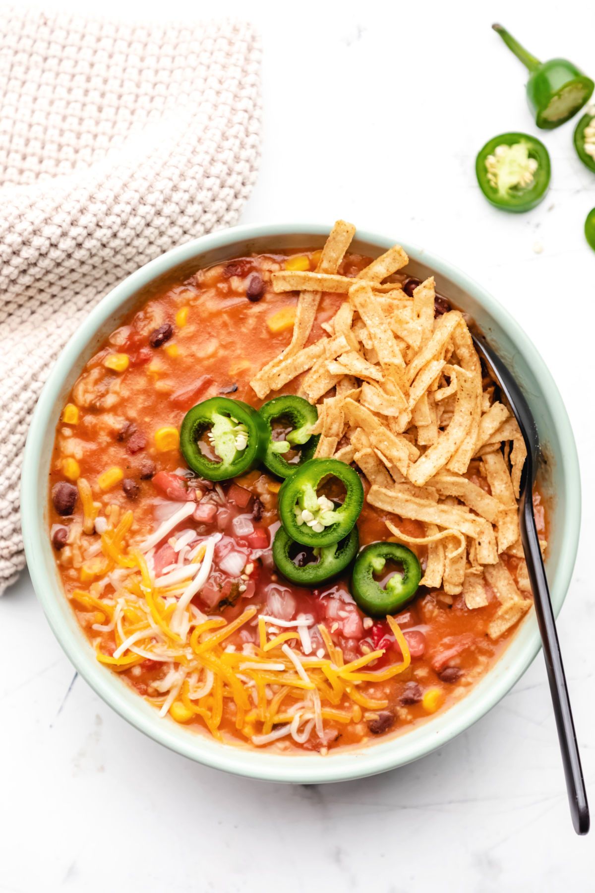 vegetarian tortilla soup