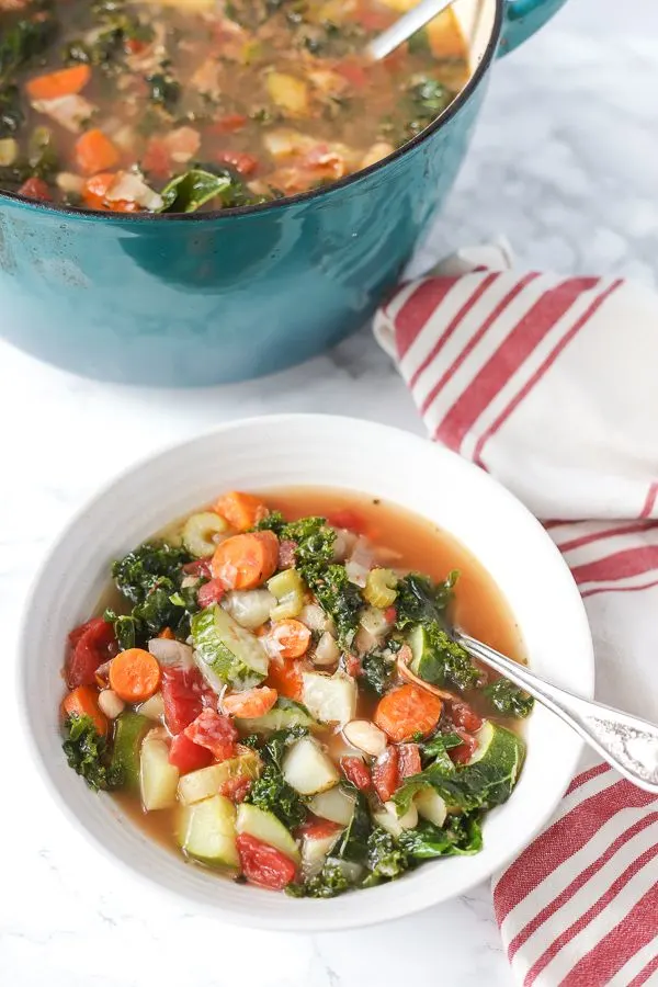 minestrone soup with bacon