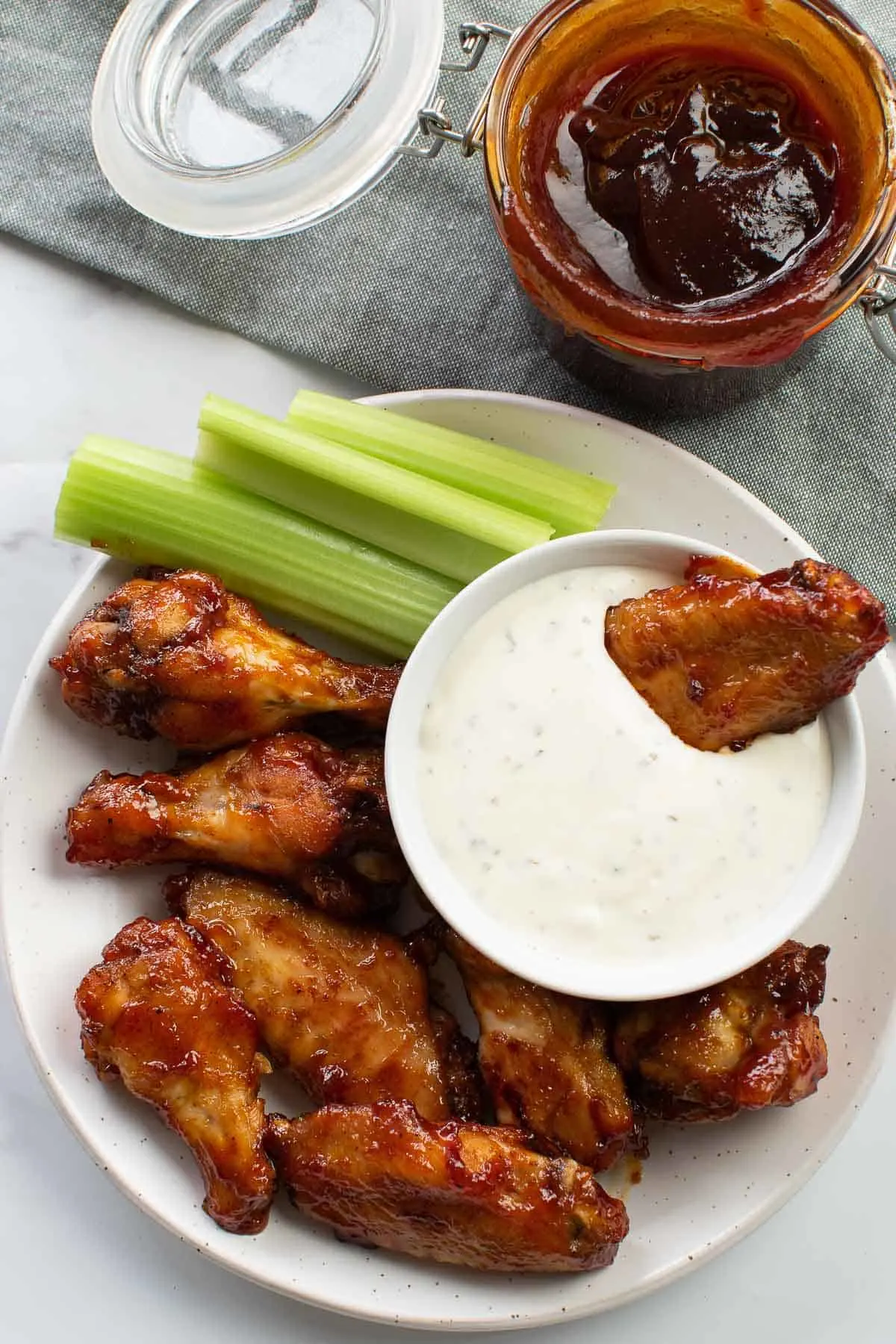 bbq baked chicken wings