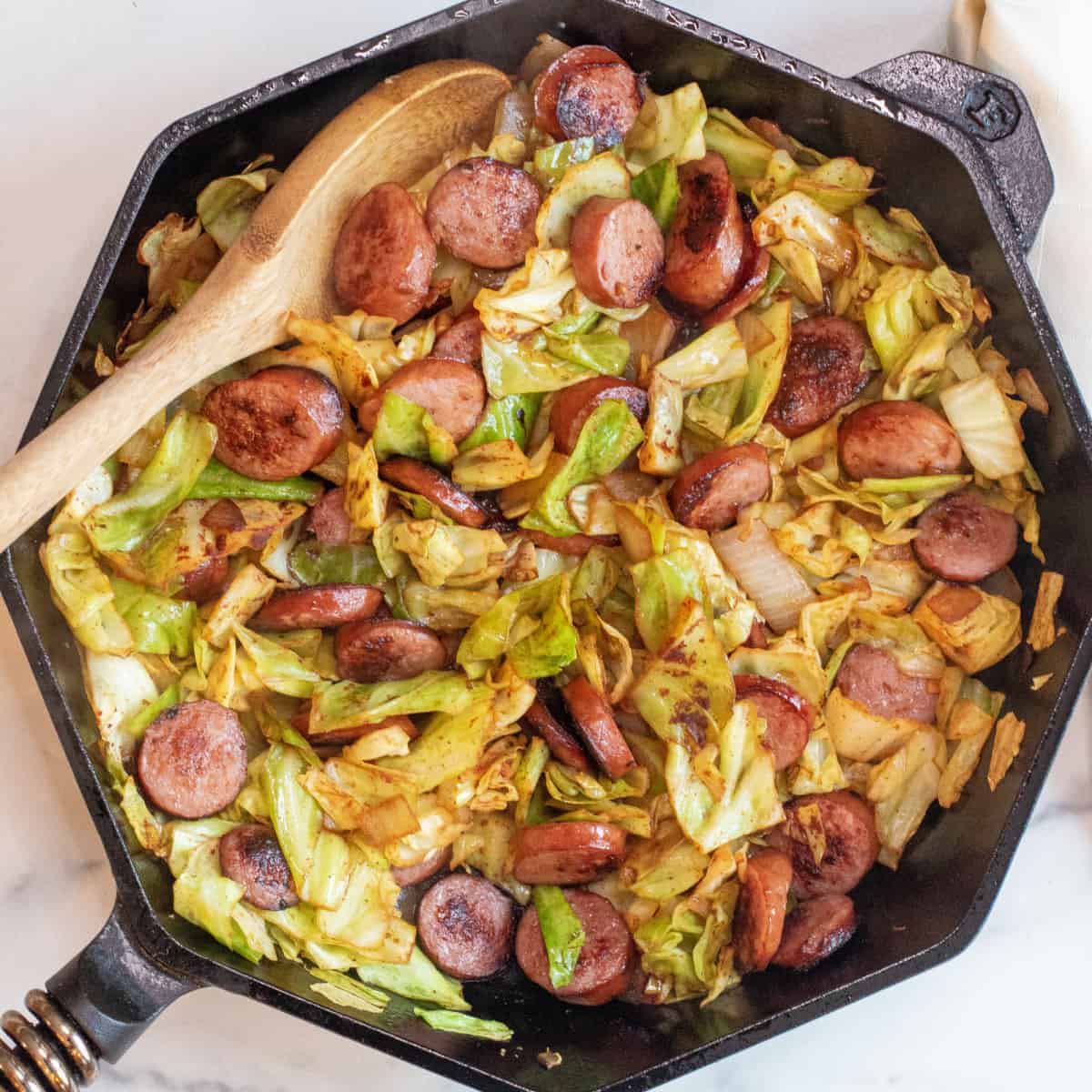 kielbasa and cabbage