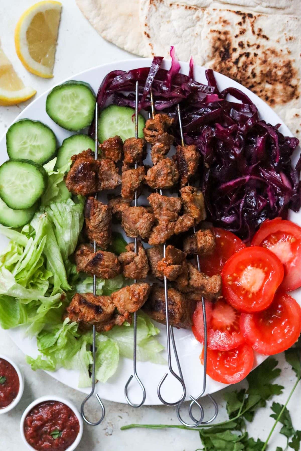 Turkish lamb shish kebab