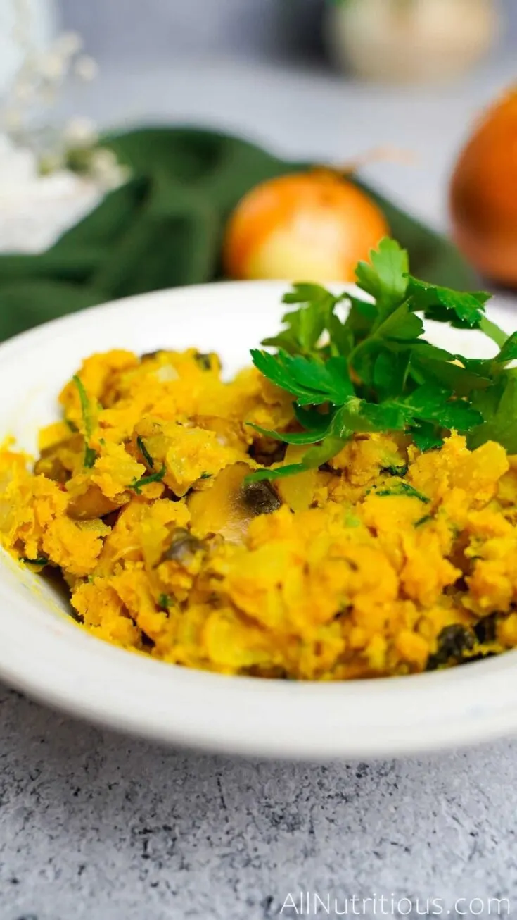 chickpea scramble breakfast bowl