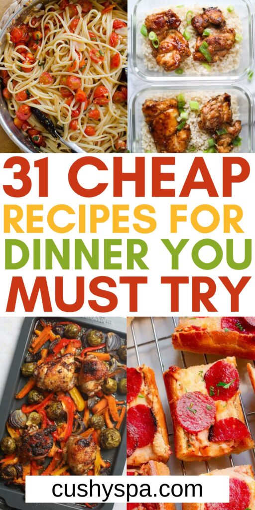 cheap recipe ideas for dinner