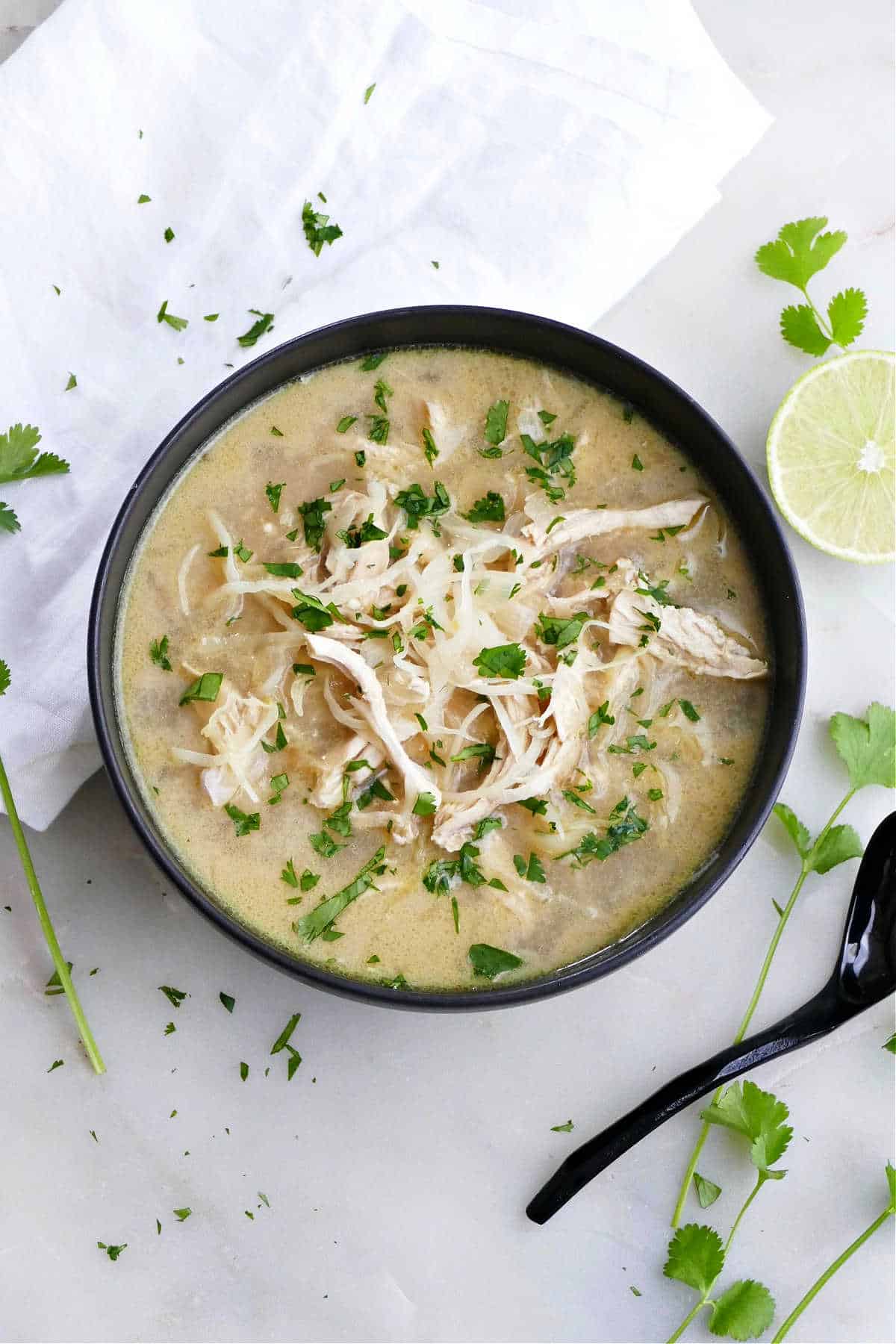 coconut cabbage chicken soup