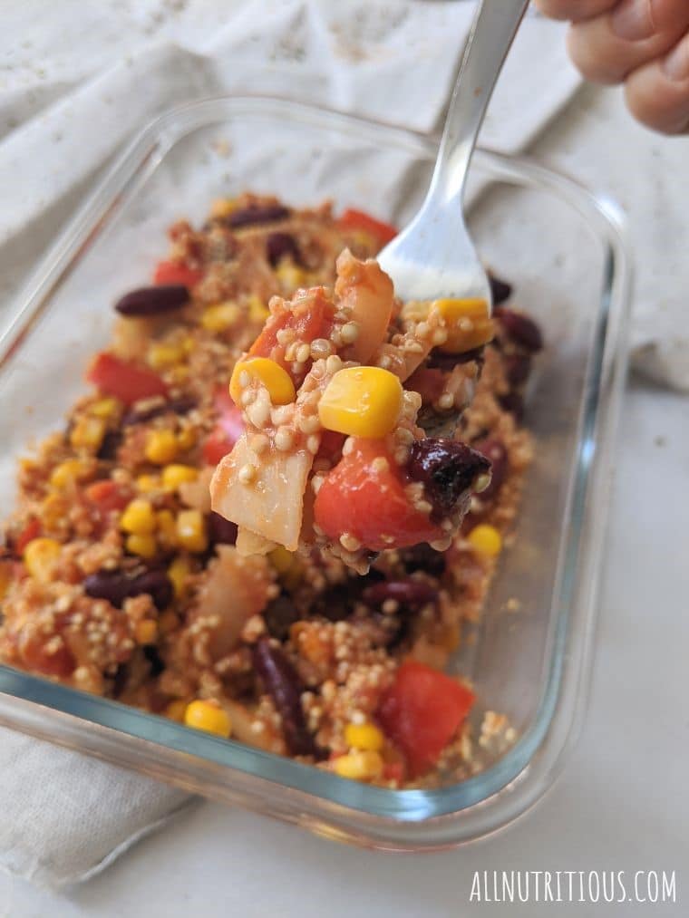 Mexican red bean quinoa