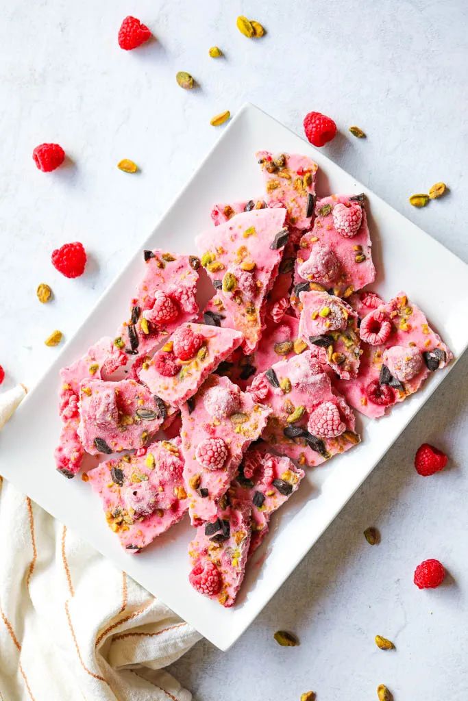 frozen yogurt bark