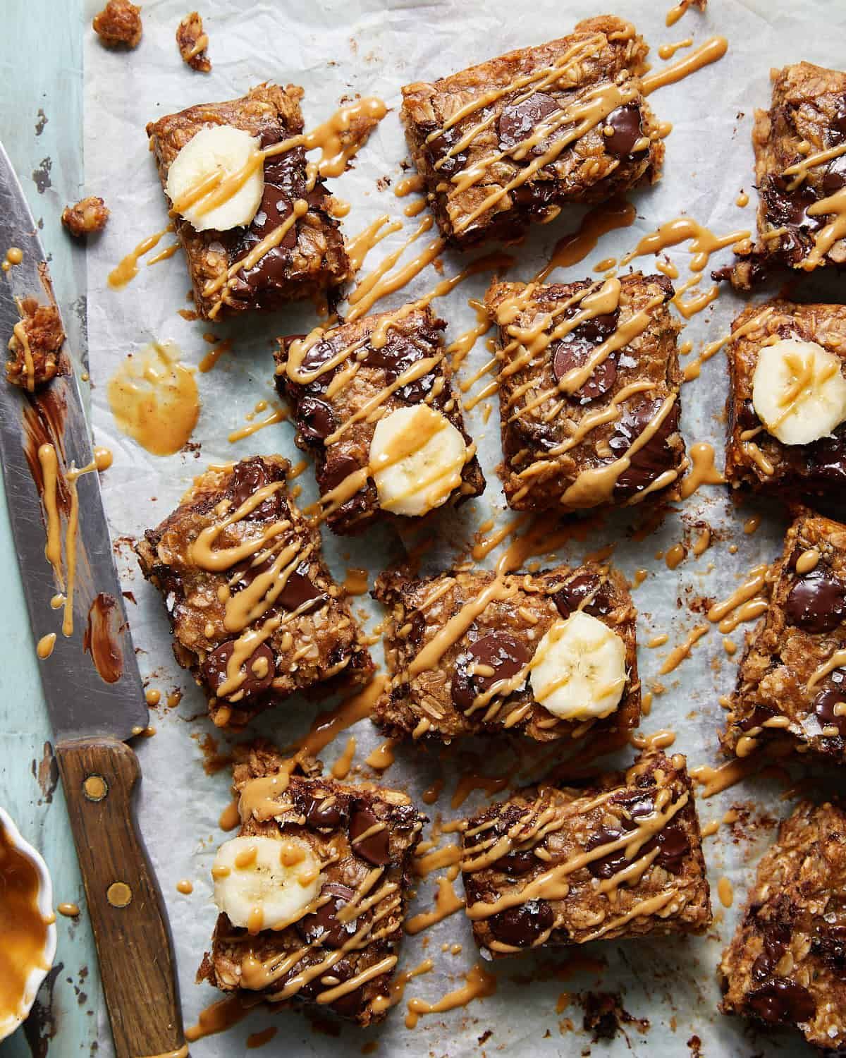 peanut butter banana bars