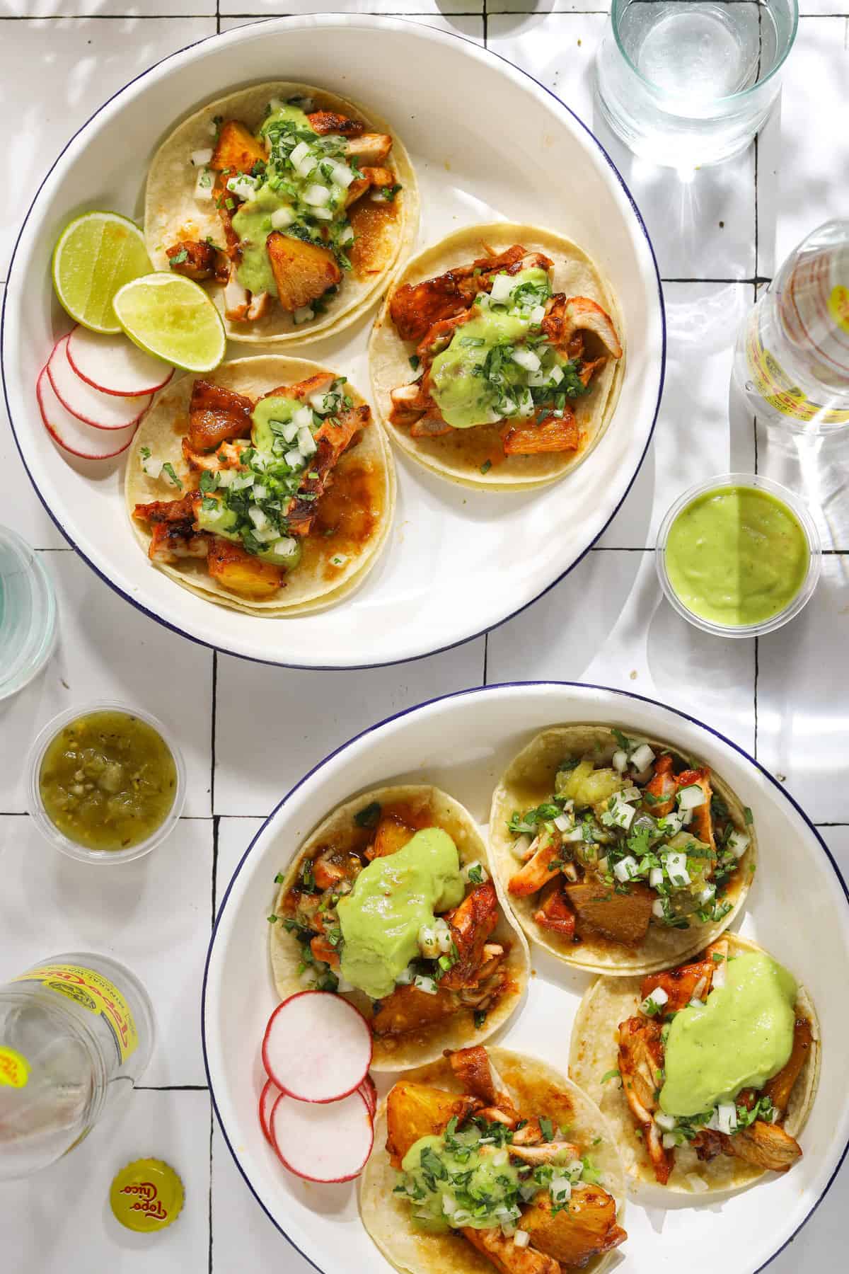 chicken tacos al pastor