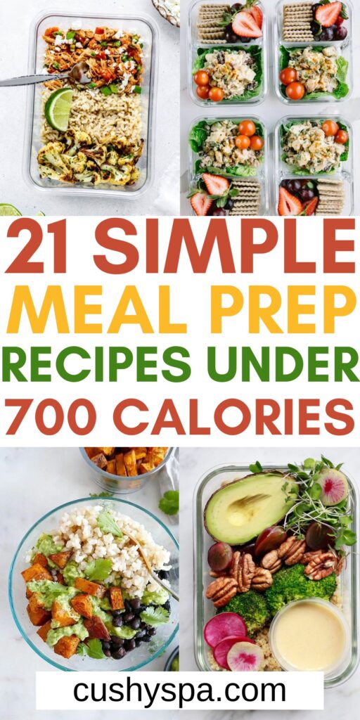 ideas for meal prep under 700 calories