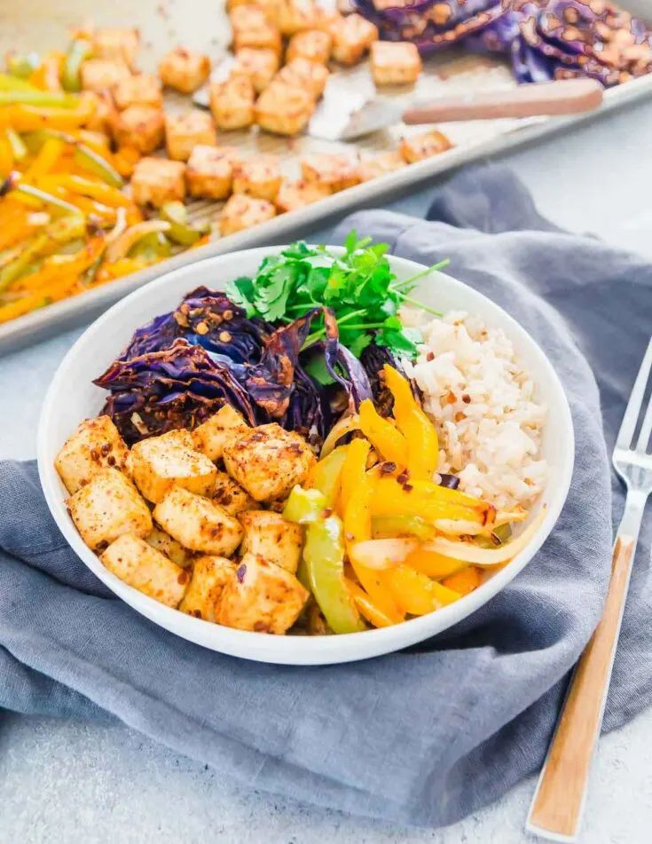 sheet pan tofu