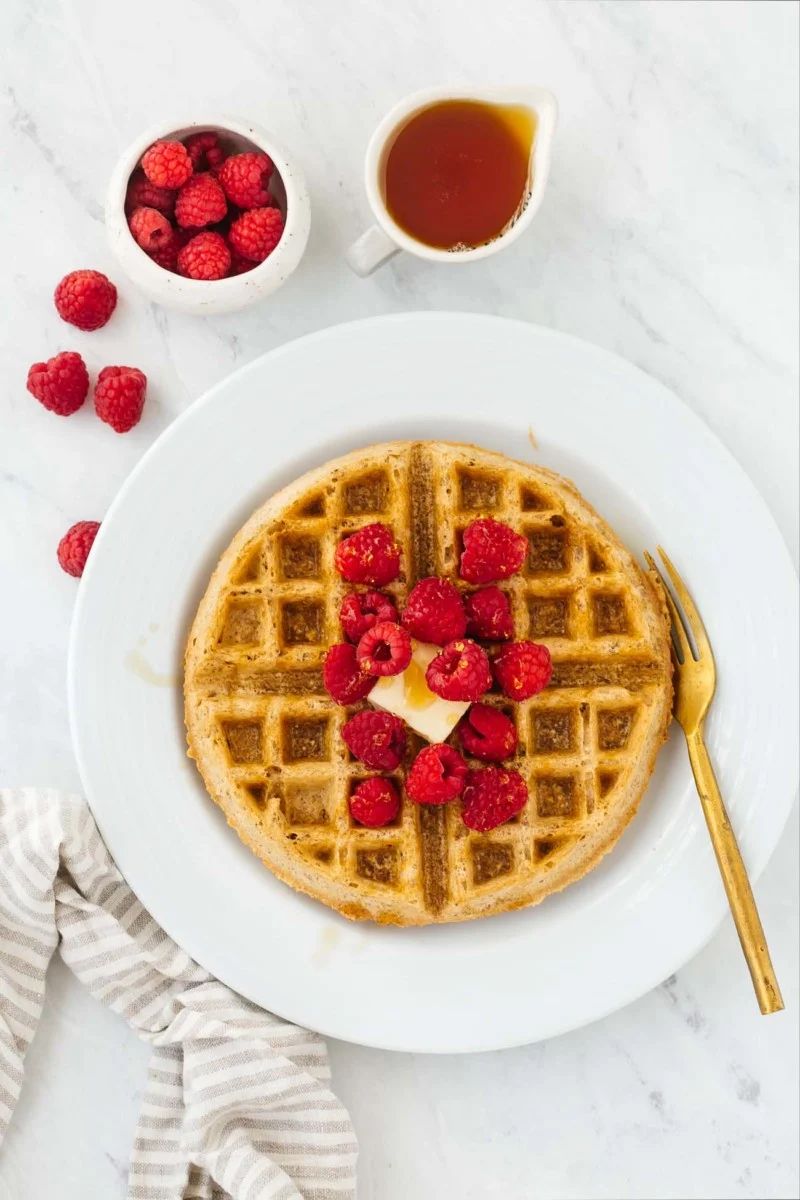 gluten free peanut butter waffles