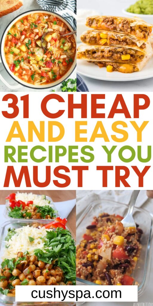 cheap and easy meal ideas