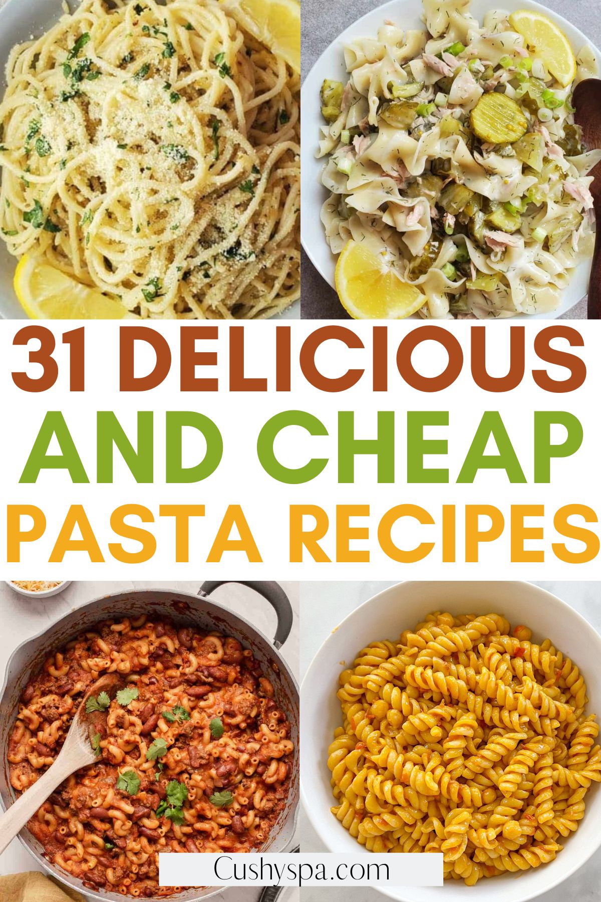 ideas for cheap pasta recipes