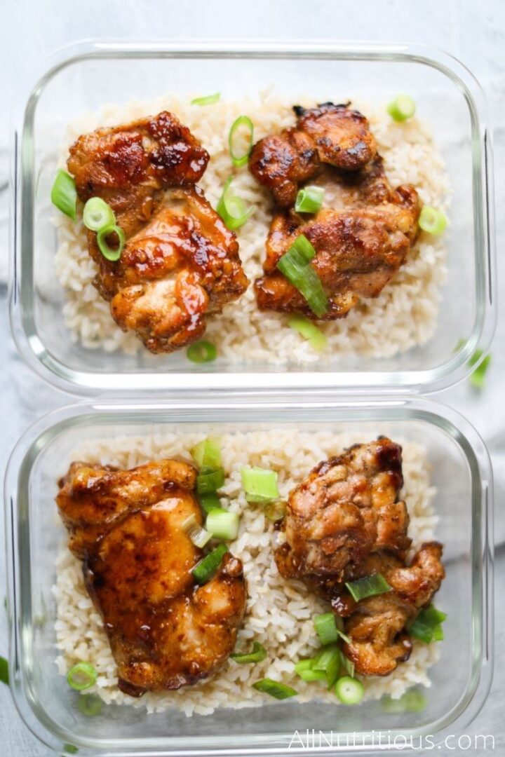 honey garlic chicken meal prep