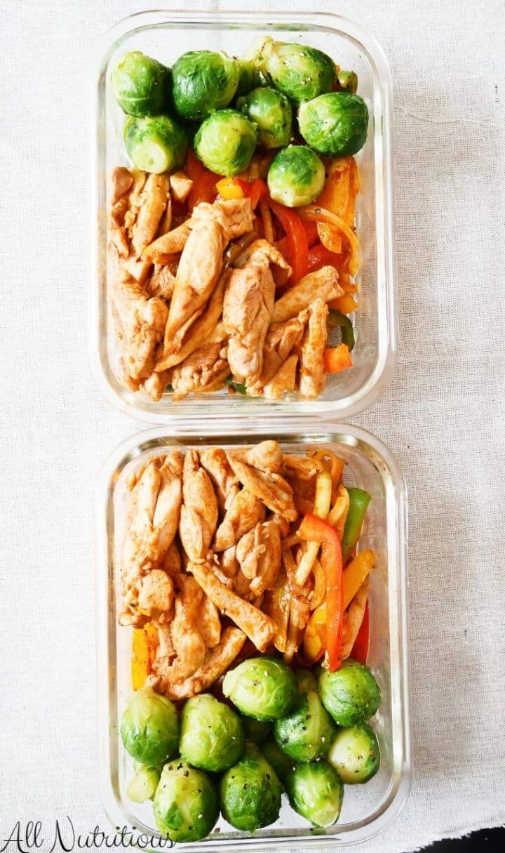 chicken fajita meal prep