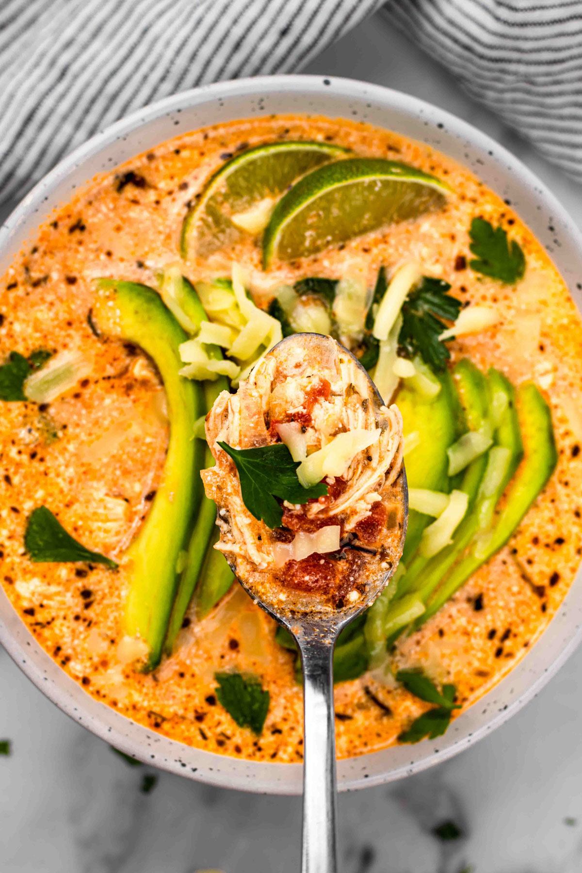 keto chicken tortilla soup