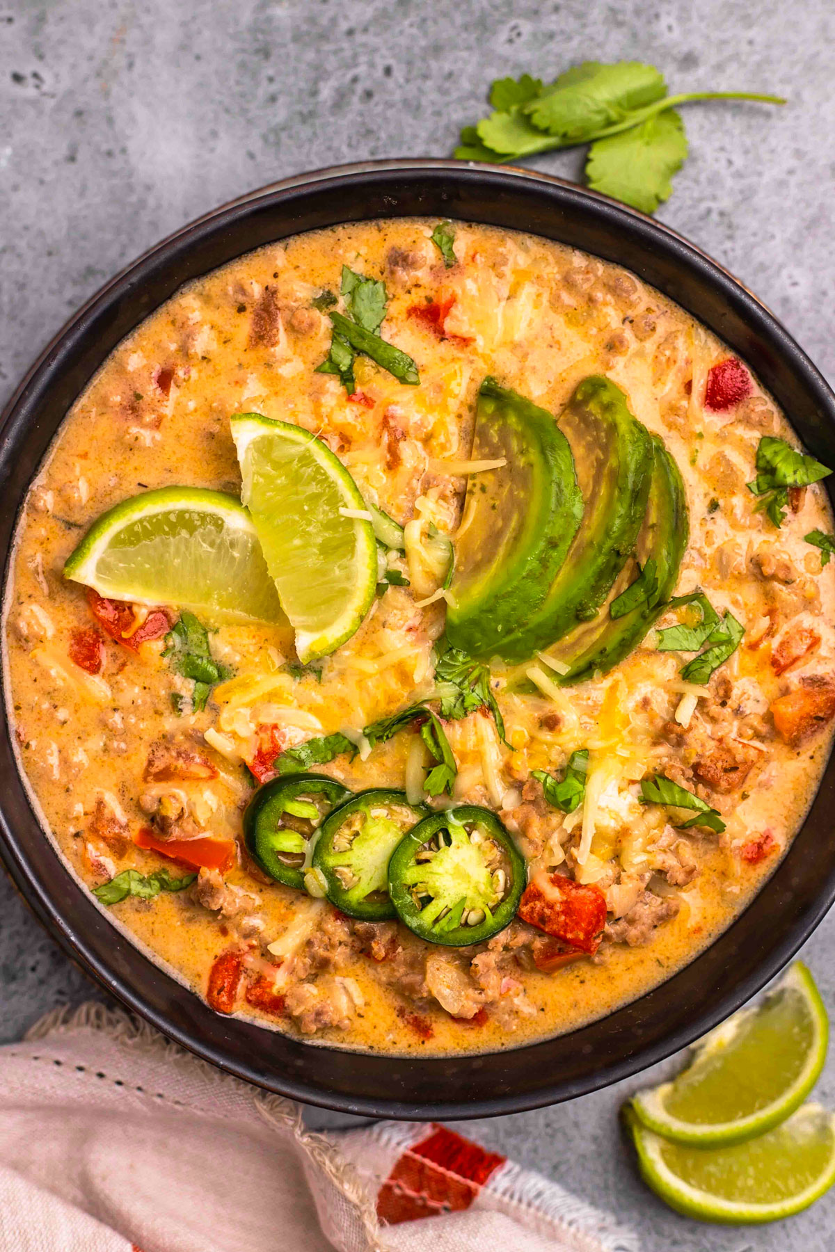 creamy taco soup