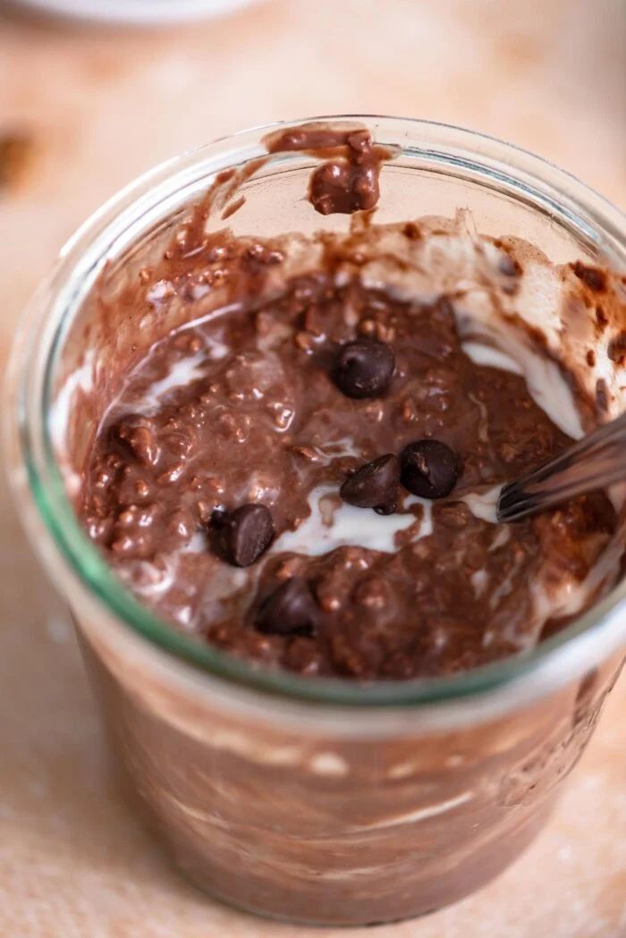 brownie batter overnight oats