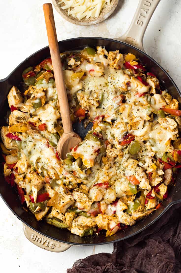  Chicken Cheesesteak Skillet