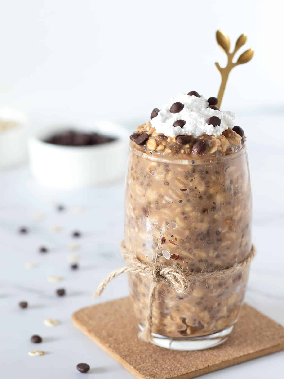 vegan cookie dough protein overnight oats