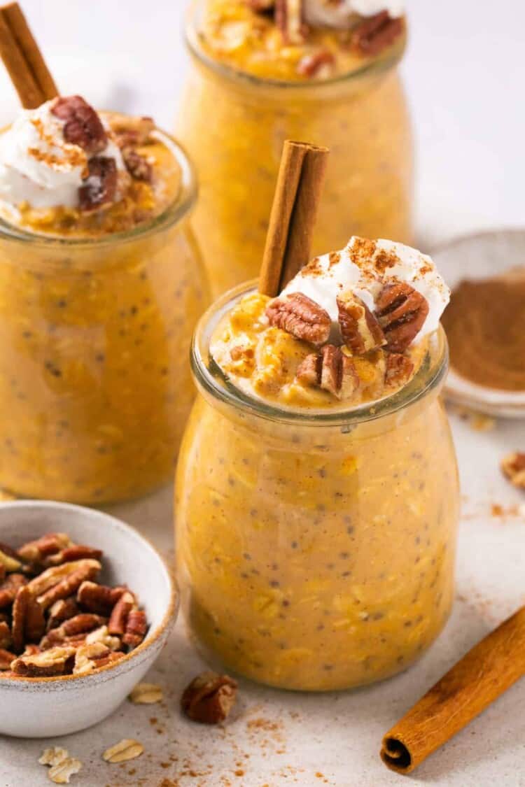 pumpkin protein overnight oats