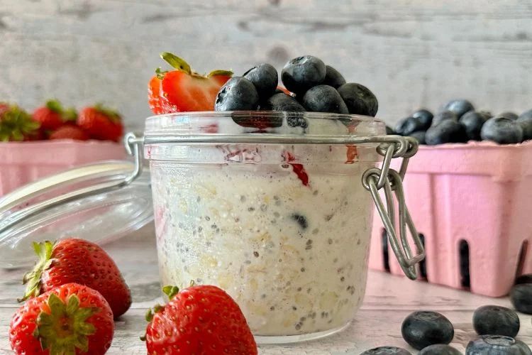 cottage cheese protein overnight oats
