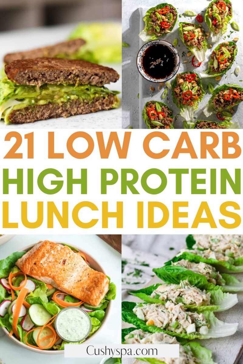 21 High Protein Low Carb Lunch Ideas - Cushy Spa