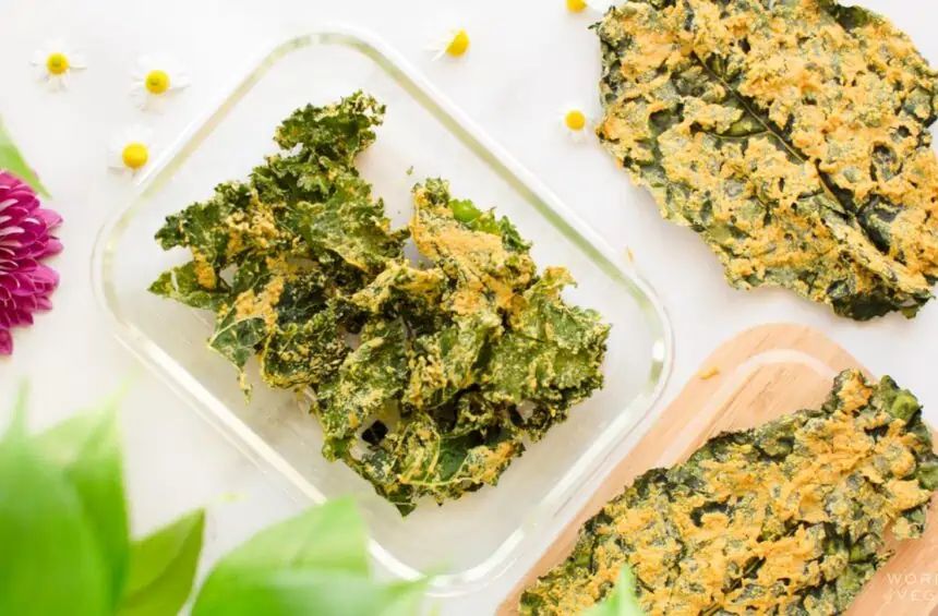 cheesy dehydrated kale chips