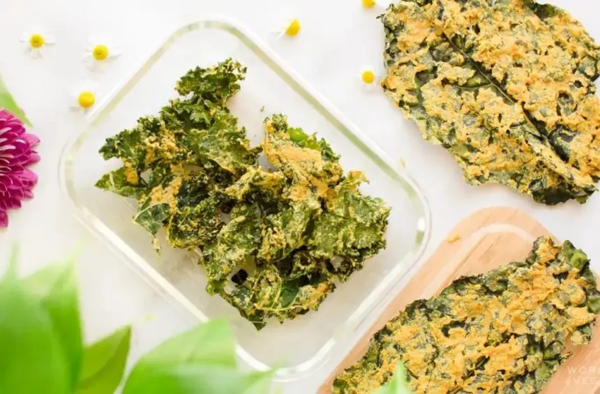 cheesy dehydrated kale chips