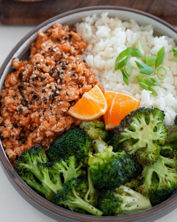 orange chicken bowl