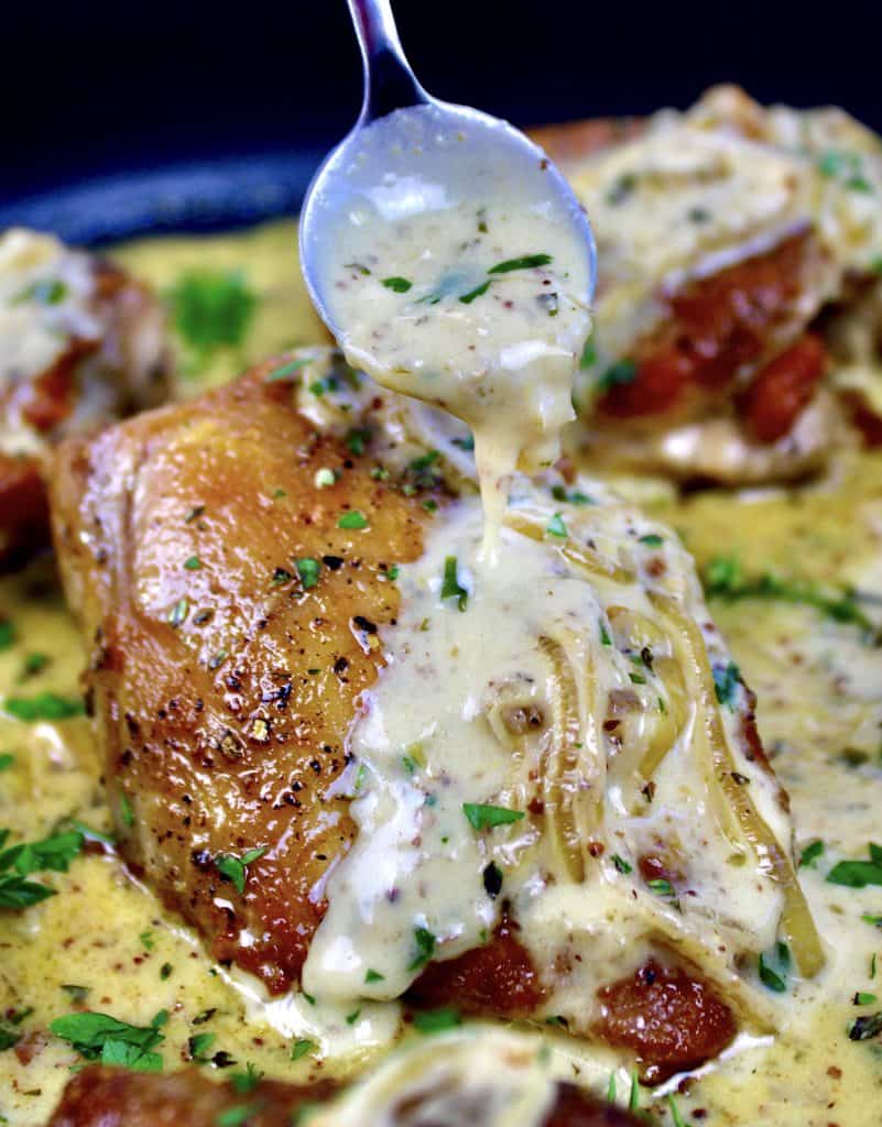 Creamy Dijon Chicken Thighs