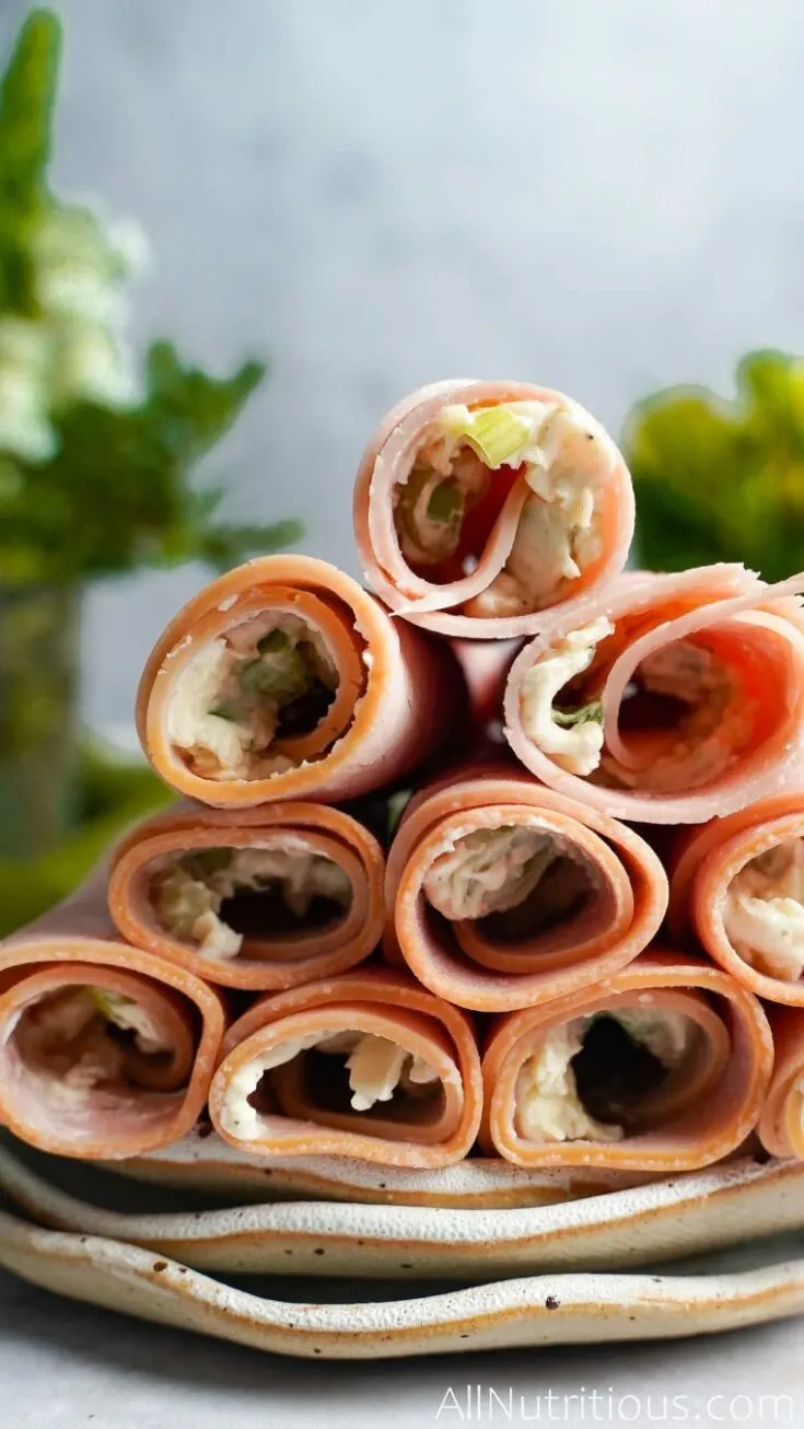 ham roll ups with cheese