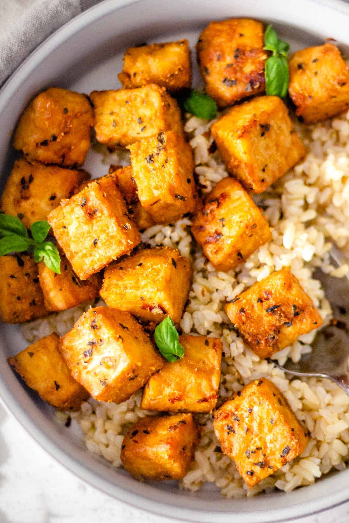 Baked Tempeh with Maple Marinade