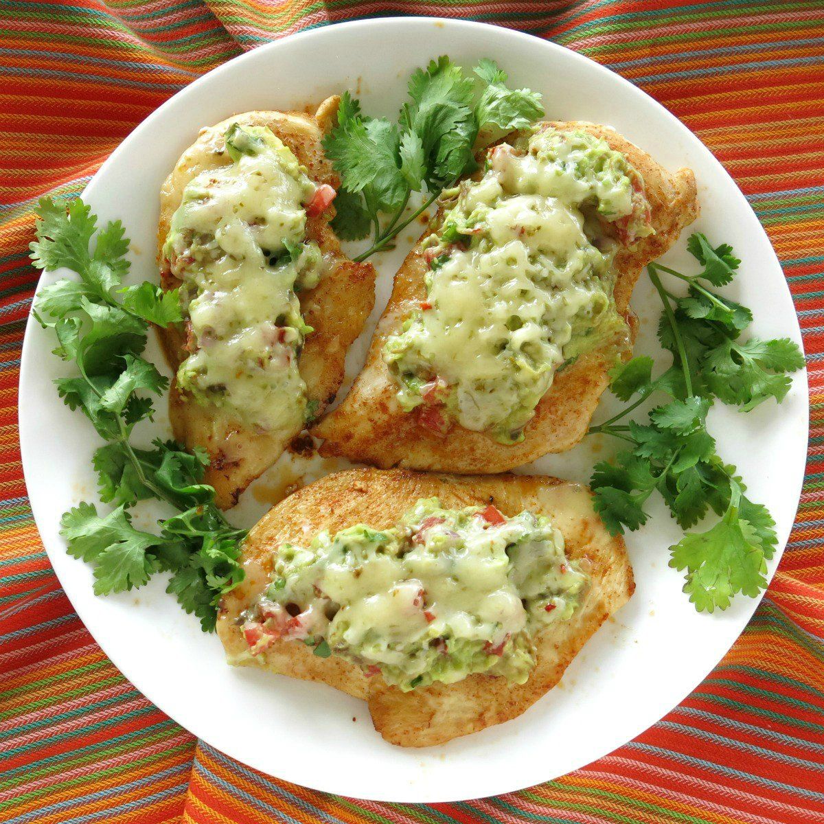 guacamole chicken melts